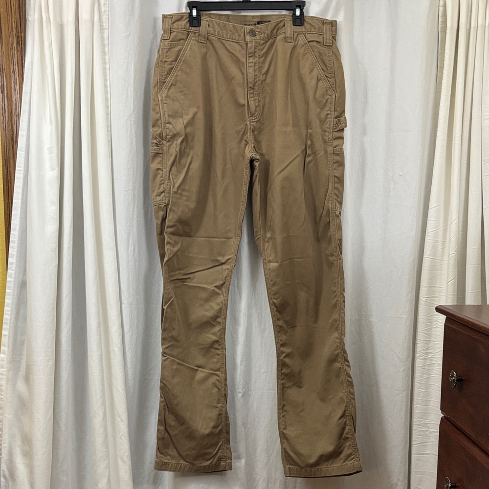 Carhartt tan relaxed fit twill utility work pant